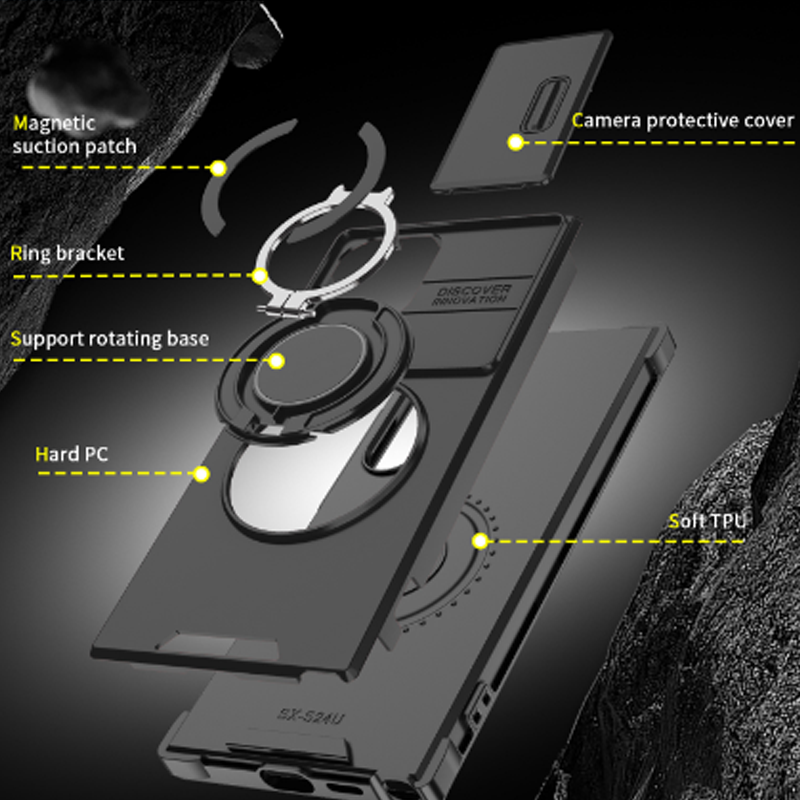 Orange and pink are sold out! 🥳 2026 Hot Seller 🥳💞 Over 50,000 units sold! 🎬🔥 50% off! Samsung 3-in-1 Magnetic Phone Case – Plug and play stand + camera bump protection + all-around protection. Your all-around everyday shield. 🛡️🧲