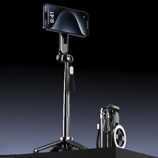 📱 LIMITED-TIME 50% OFF! ✨ Mini Magnetic Selfie Stick – Bluetooth Remote, 44cm Tripod, 360° 🔧