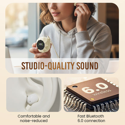 Mini Wireless Earbuds with Digital Display Case – Lightweight, Comfortable & Dead Easy to Use