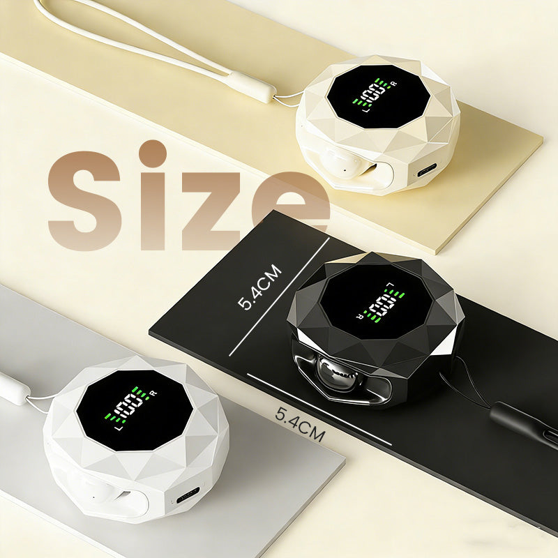 Mini Wireless Earbuds with Digital Display Case – Lightweight, Comfortable & Dead Easy to Use