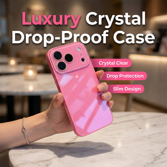 📢📢40% OFF !! ⏰ Simple & Elegant Full-Coverage Phone Case – Crystal Clear Glossy Finish – Slim Drop-Proof Protection – Anti-Yellowing Silicone Cover 🛡️