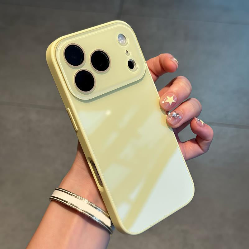 📢📢40% OFF !! ⏰ Simple & Elegant Full-Coverage Phone Case – Crystal Clear Glossy Finish – Slim Drop-Proof Protection – Anti-Yellowing Silicone Cover 🛡️
