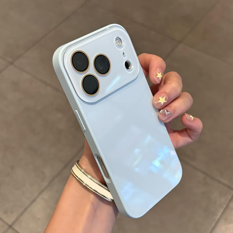 📢📢40% OFF !! ⏰ Simple & Elegant Full-Coverage Phone Case – Crystal Clear Glossy Finish – Slim Drop-Proof Protection – Anti-Yellowing Silicone Cover 🛡️