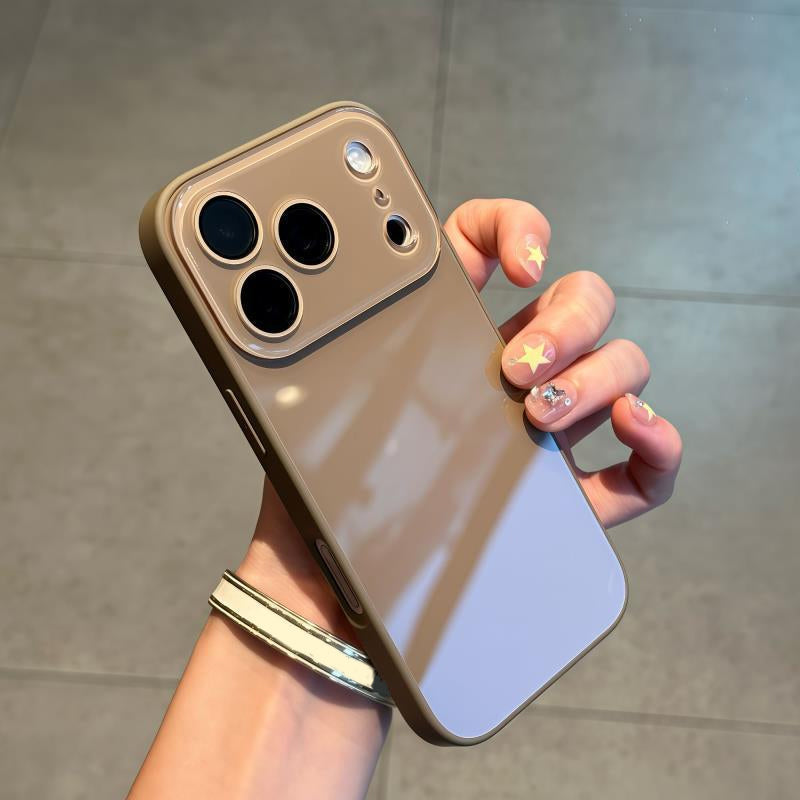 📢📢40% OFF !! ⏰ Simple & Elegant Full-Coverage Phone Case – Crystal Clear Glossy Finish – Slim Drop-Proof Protection – Anti-Yellowing Silicone Cover 🛡️