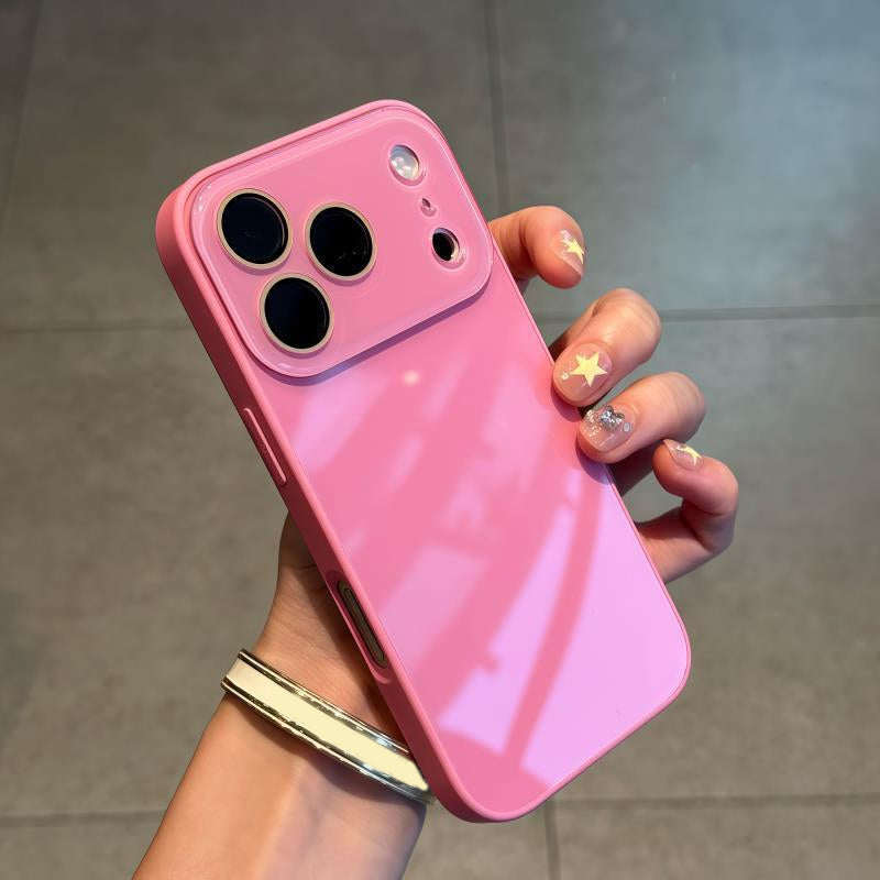 📢📢40% OFF !! ⏰ Simple & Elegant Full-Coverage Phone Case – Crystal Clear Glossy Finish – Slim Drop-Proof Protection – Anti-Yellowing Silicone Cover 🛡️