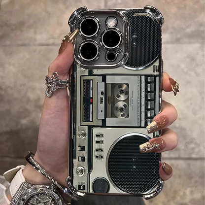 Retro Cassette Tape & Radio Style Phone Case