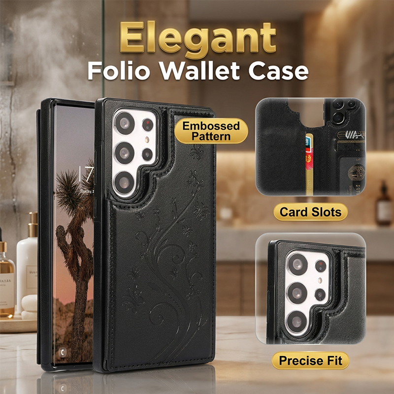 😍✨New products launched - Selling Fast!✨Protective folio case with card holder and stand
