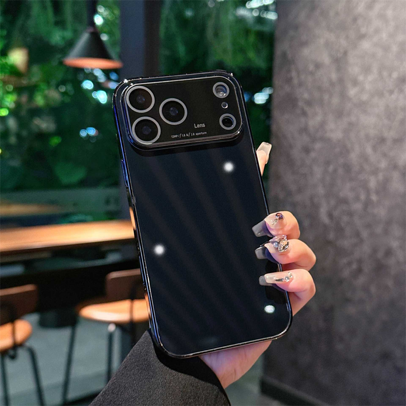 Luxury Plating Bumper Case with Integrated Lens Guard