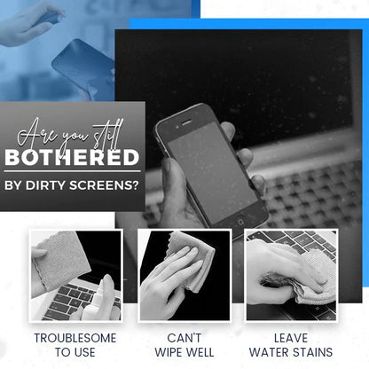 🔥Limited-time Buy 1 Get 1 Free offer🔥Portable Reusable 2 in 1 Screen Cleaner & Microfiber Cloth