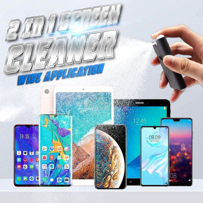🔥Limited-time Buy 1 Get 1 Free offer🔥Portable Reusable 2 in 1 Screen Cleaner & Microfiber Cloth