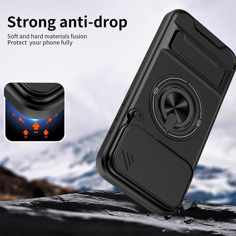 ⏳Time-Limited Special⏰4-in-1 Protective Case – Slider, Ring Holder, Magnet, 5 Colors 🔧