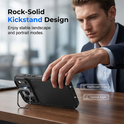 Shockproof Full Protection Case with Ring Kickstand