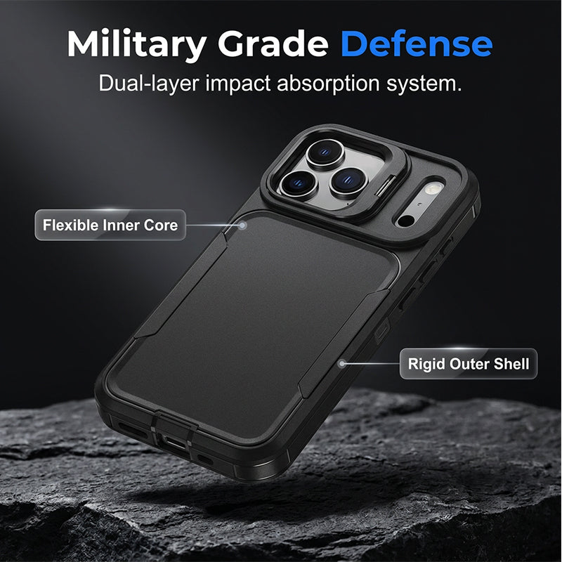 Shockproof Full Protection Case with Ring Kickstand