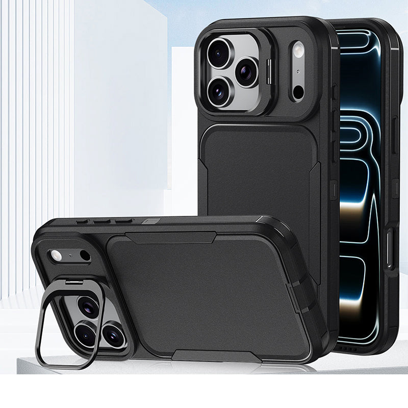 Shockproof Full Protection Case with Ring Kickstand