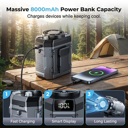 4-in-1 Semiconductor Portable Cooling Fan