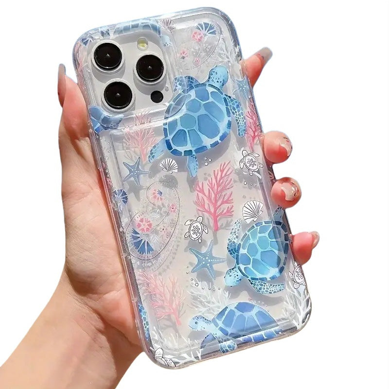 Ocean Turtle Clear Protective Phone Case