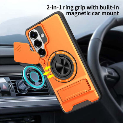 Military Grade Drop Proof Magnetic Phone Case for Samsung Galaxy S24 S23 S22 S21 – Heavy Duty Camera Protection & Strong Magnetic Back – Shockproof Bumper Cover
