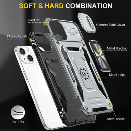 Armor Hard Shell Bracket Case for iPhone