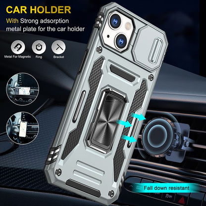 Armor Hard Shell Bracket Case for iPhone