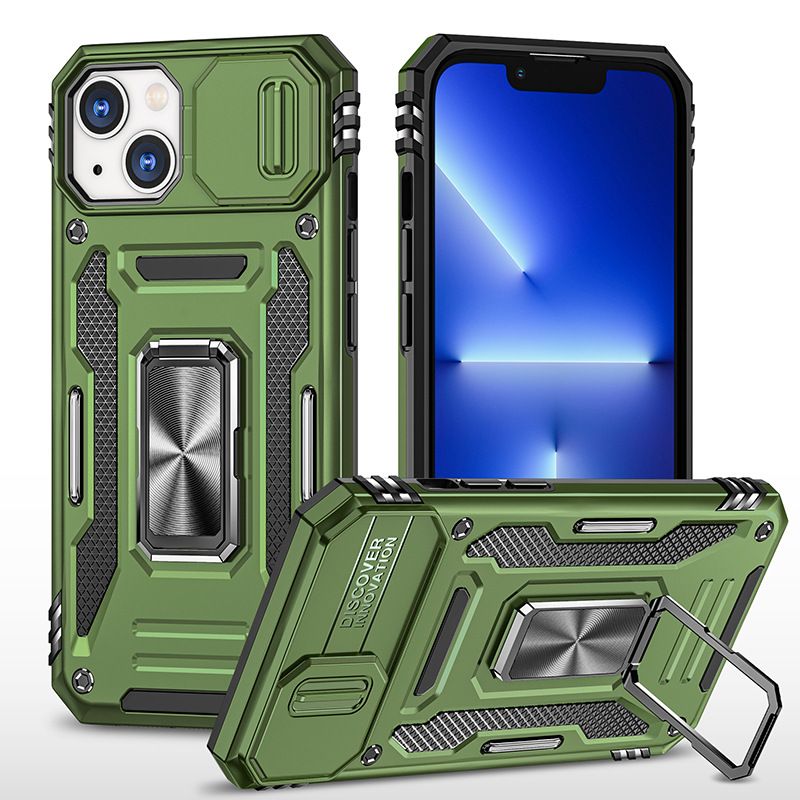 Armor Hard Shell Bracket Case for iPhone