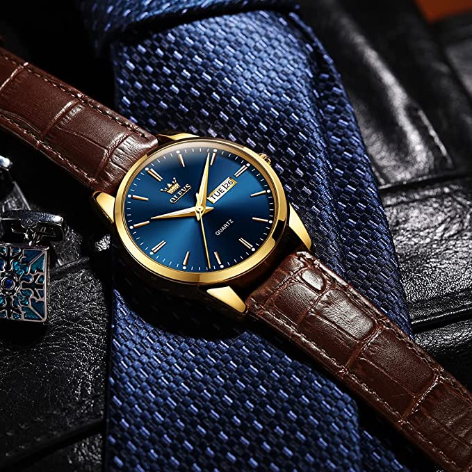 ⌚ LIMITED-TIME 50% OFF! 💥 Men's Simple Watch with Day & Date – Stainless Steel, Luminous Hands, Classic ✨