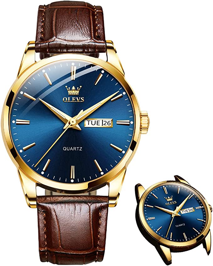 ⌚ LIMITED-TIME 50% OFF! 💥 Men's Simple Watch with Day & Date – Stainless Steel, Luminous Hands, Classic ✨