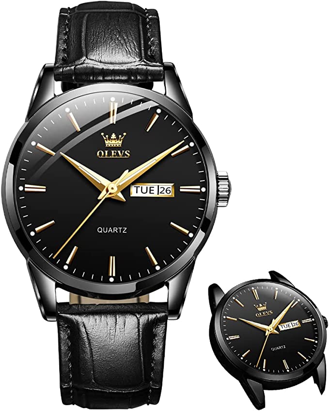 ⌚ LIMITED-TIME 50% OFF! 💥 Men's Simple Watch with Day & Date – Stainless Steel, Luminous Hands, Classic ✨