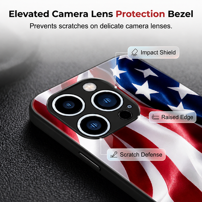 ⏳Limited-time 53% off⏰Vibrant Patriotic Glass Phone Case📱🎏