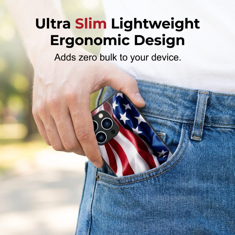 ⏳Limited-time 53% off⏰Vibrant Patriotic Glass Phone Case📱🎏