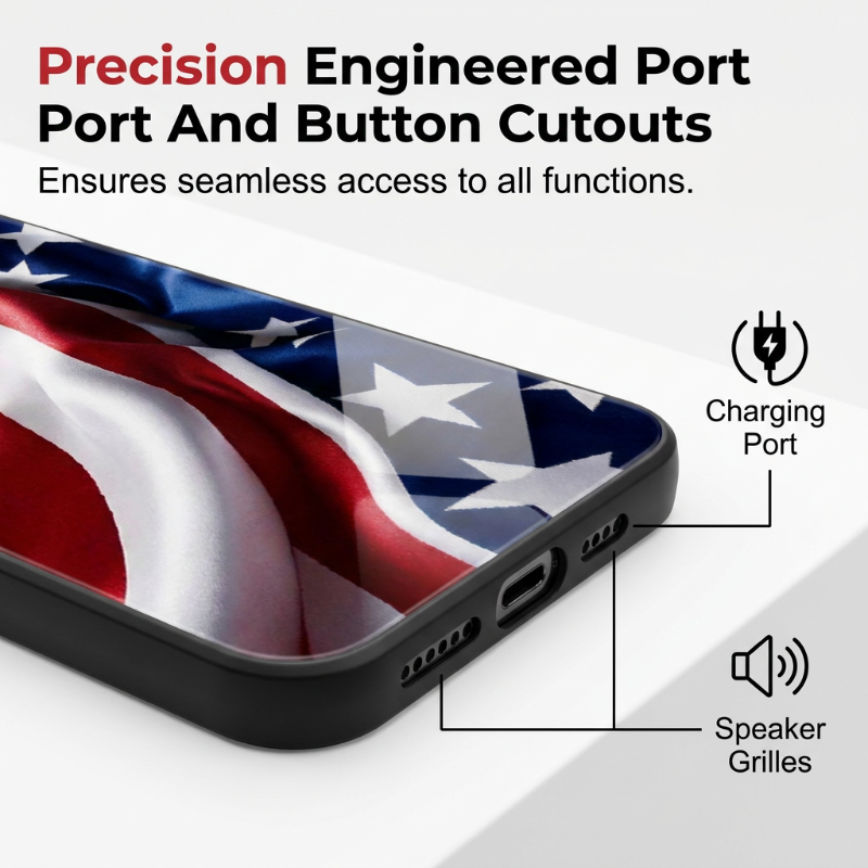 ⏳Limited-time 53% off⏰Vibrant Patriotic Glass Phone Case📱🎏