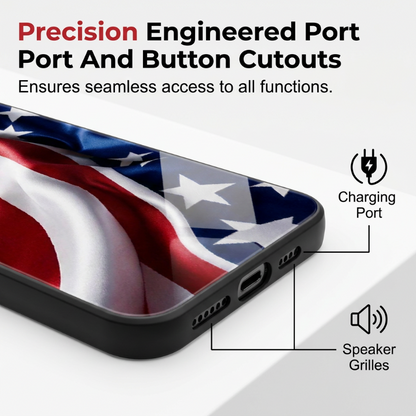 ⏳Limited-time 53% off⏰Vibrant Patriotic Glass Phone Case📱🎏
